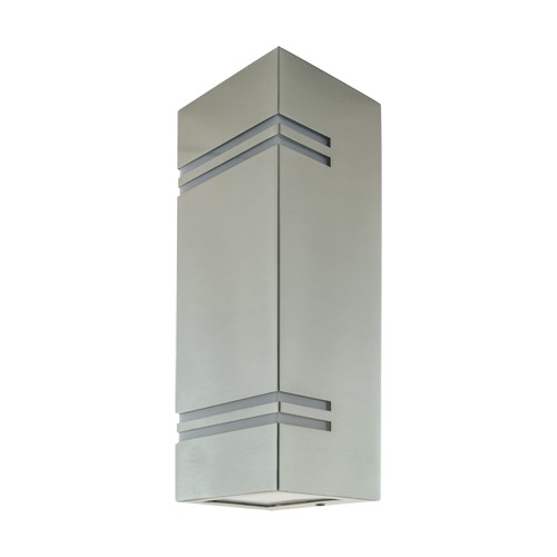 03018-2 Spot de perete, KELER, 2x Gu10, Aluminiu/Sticla, IP54, Crom mat - imagine 1
