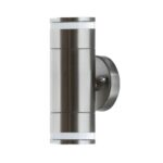 Spot, lampă de perete Taras WLL 2xGU10 inox, IP54, crom mat - imagine 2