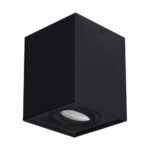Spot Downlight montat la suprafata, TUBA HARY D, GU10, Negru