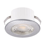Spot de tavan rotund Fin LED, Plastic, 3W, 230V 50Hz, Argintiu