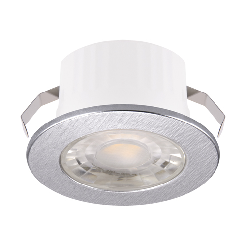 03871 Spot de tavan rotund Fin LED, Plastic, 3W, 230V 50Hz, Argintiu - imagine 1