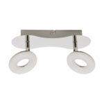 Plafonieră SMD Led pentru interior , Donat Led 2L, 2 x 5 W, Argintiu