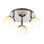 Plafonieră cu 3 corpuri de iluminat , directia luminii reglabilă, Neli Led 3C , 6W , Crom/Argintiu