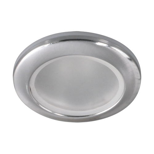 03181 Rama spot rotund decorativ pentru baie , Viki C , GU10, Argintiu - imagine 1
