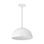 Pendul suspendat rotund, Almero, 1 x E27,  Alb