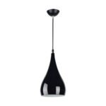 Pendul suspendat, Justa Black, 1 x E27,  Negru 