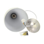 Pendul suspendat, Justa Black, 1 x E27,  Alb - imagine 2