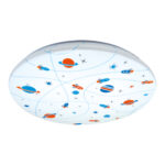 Plafoniera SMD LED rotunda pentru copii, KIDI LED COSMOS, 28W, Alb
