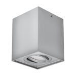 Spot Downlight montat la suprafata, Tuba Hary D, GU10, Argintiu