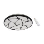 Plafoniera rotunda cu telecomandă, MINERAL LED C, 48W, Negru