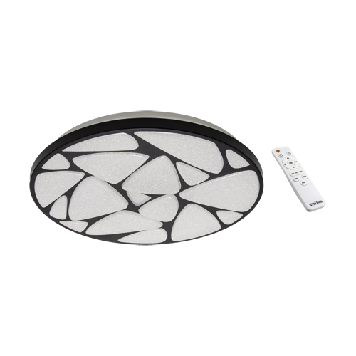 03726 Plafoniera rotunda cu telecomandă, MINERAL LED C, 48W, Negru - imagine 1