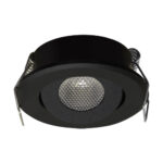 Spot de tavan cu ochi rotund, incastrat,  POWER LED MATI LED C 1,5W , Negru
