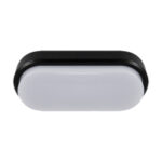 Plafoniera ovala led pentru exterior sau interior, ABS, SMD LED,  Aron Led L, 18 W, Negru - imagine 2