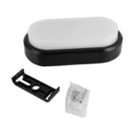 Plafoniera ovala led pentru exterior sau interior, ABS, SMD LED,  Aron Led L, 18 W, Negru - imagine 3