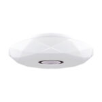 Plafoniera asimetrică cu telecomandă, Iryna Led C, 24W, Alb - imagine 3