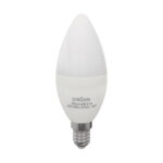 Bec Oval Led Struhm , Vela Led, E14 8W, 710 lm, Lumina Caldă