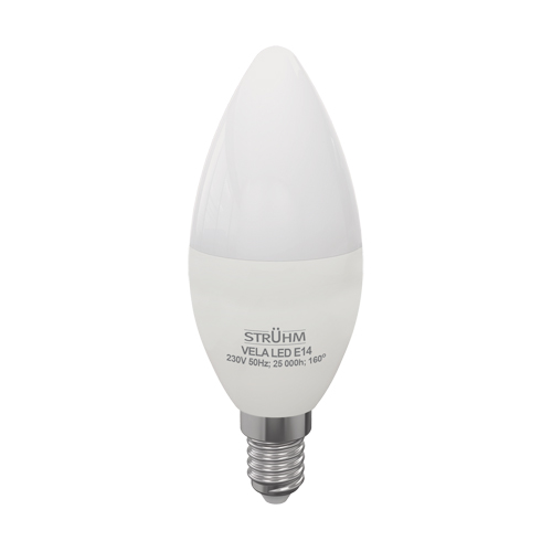 03851 Bec Oval Led Struhm , Vela Led, E14 8W, 710 lm, Lumina Caldă - imagine 1