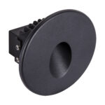 Spot rotund, incastrat, Cob Led pentru ilumunat scara, Azyl Led C, 1,6 W, Negru