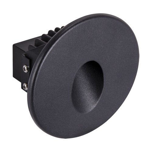 03906 Spot rotund, incastrat, Cob Led pentru ilumunat scara, Azyl Led C, 1,6 W, Negru - imagine 1