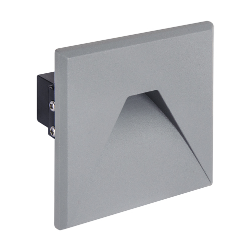 03907 Spot pătrat, încastrat, Cob Led pentru ilumunat scara, Kurs Led D, 1,6 W, Gri - imagine 1