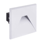 Spot pătrat, încastrat, Cob Led pentru ilumunat scara, Kurs Led D, 1,6 W, Alb