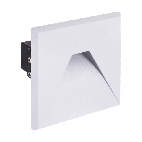 03908 Spot pătrat, încastrat, Cob Led pentru ilumunat scara, Kurs Led D, 1,6 W, Alb - imagine 1