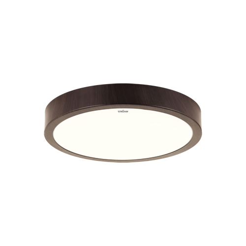 04150 Plafonieră rustică rotundă ,Atut Led Wenge C, 18 W , Maro - imagine 1
