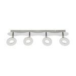 Plafonieră SMD Led pentru interior , Donat Led 4L, 4 x 5 W, Argintiu