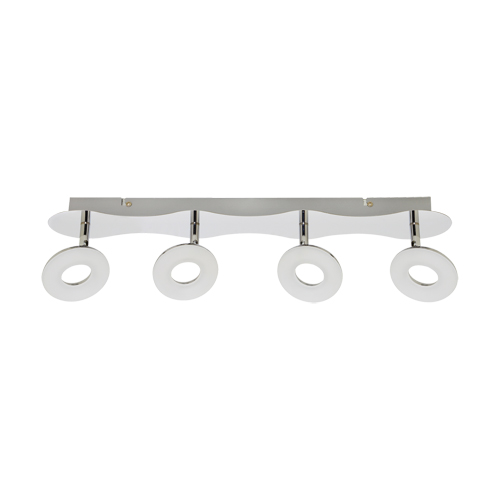 02728 Plafonieră SMD Led pentru interior , Donat Led 4L, 4 x 5 W, Argintiu - imagine 1