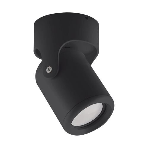 03540 Spot tavan sau perete, Reglabil, Diametru 76 mm , Aluminiu, Domen SPT, GU10, Negru - imagine 1