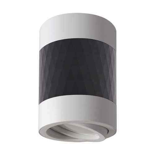 04027 Spot de tavan montat la suprafață, Piano Downlight, GU 10, Alb/Negru - imagine 1