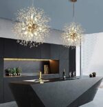 Lustra asimetrica , Gold Flower ,G9  Auriu - imagine 2