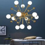 Lustra asimetrica Gold Fantasy ,12 X G9, Auriu