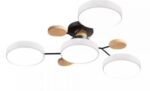 Lustra moderna Asimetrică cu 4 corpuri de iluminat , 89x16cm ,LED , 42W, Metal,Lemn,Acril - imagine 3