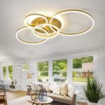 Lustra LED circle cu telecomanda, 4 cercuri