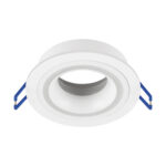 Suport circular decorativ pentru spoturi , Indi C Small, Alb