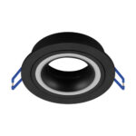 Suport circular decorativ pentru spoturi , Indi C Small, Negru