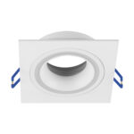 Suport dreptunghiular decorativ pentru spoturi , Indi D Small, Alb