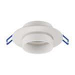 Suport rotund decorativ pentru spoturi , Zodiak C White, Alb