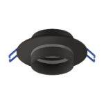 Suport rotund decorativ pentru spoturi , Zodiak C Black, Negru
