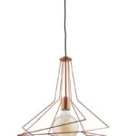 Pendul suspendat subțire design industrial , Oro Crom 1656 , 31 cm diametru, E27, Jupiter
