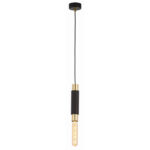 Pendul suspendat subțire din alamă, , Jupiter 1840 Lilie , E14 , Negru