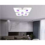 Lustra Fluture cu telecomanda , 55 cm, Lightman , SMD Led, 115W , Alb - imagine 3