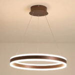 Lustră Rustică circulară, Lightman 4201 BROWN, SMD Led, Maro