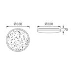 Plafonieră rotundă pentru baie , Karol Led C, 18 W , Alb - imagine 5