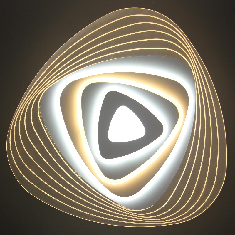 153201511035.jpg.thumb Aplică LED Rombi, ovală, 28 cm, Alb, Acril - imagine 1