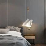 Lustra fluture cu un design modern, SMD Led , Lumina calda, rece si neutra, Auriu - imagine 2