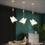 Lustra fluture cu un design modern, SMD Led , Lumina calda, rece si neutra, Auriu - imagine 3