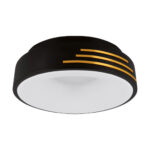 Plafoniera modernă cu rama în două culori , LIBRUS  LED C, 38 cm ,24 W, Auriu/Negru