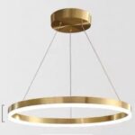 Lustră Rustică circulară, Lightman LT14 Gold, SMD Led, Auriu